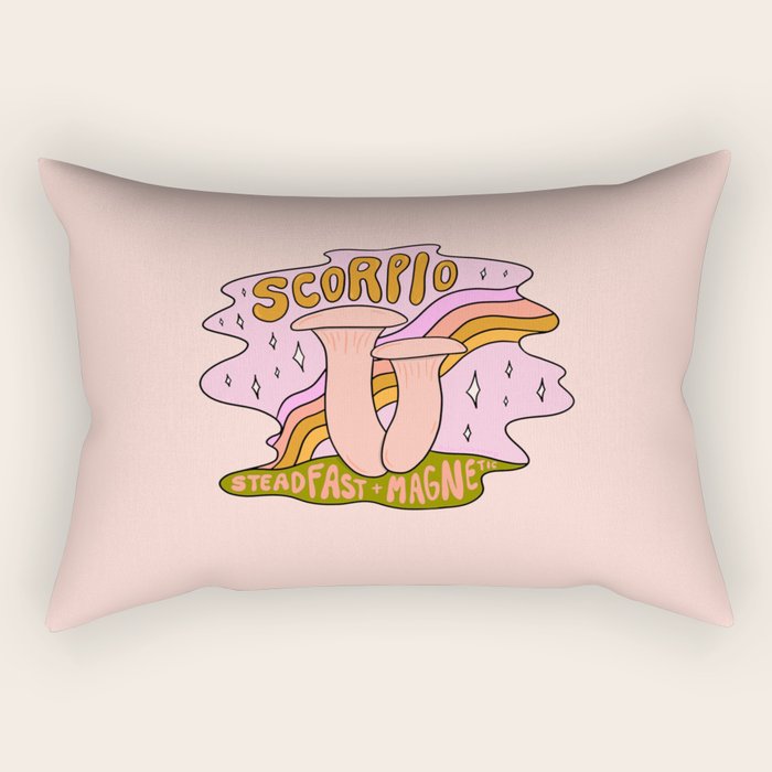 Scorpio Mushroom Rectangular Pillow Gallery Image 2