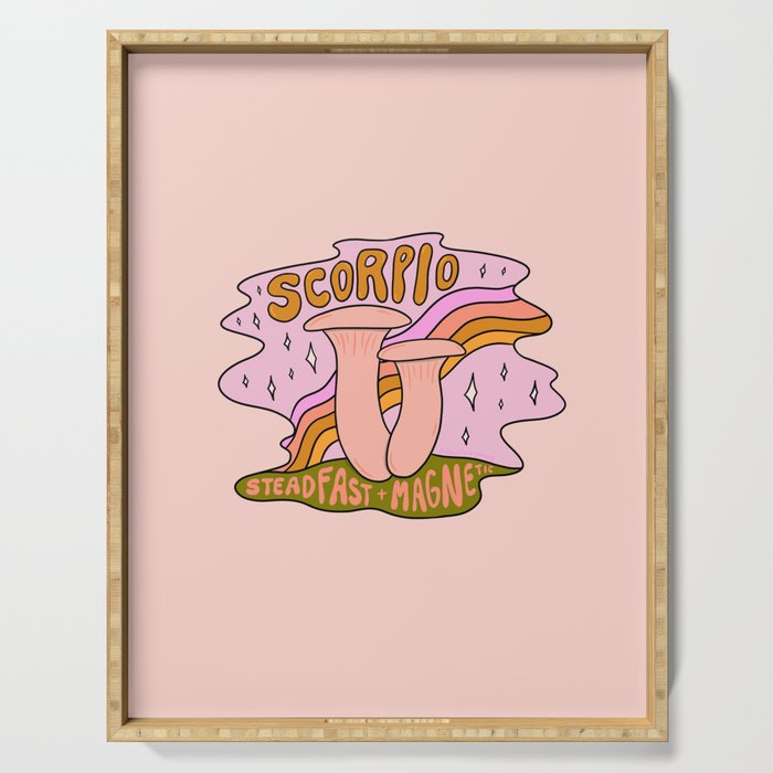 Scorpio Mushroom Serving Tray Gallery Image 1