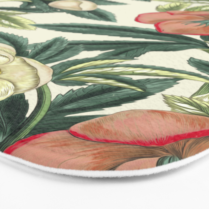  Floral Vintage Garden VI Bath Mat Gallery Image 3