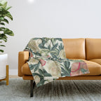 Floral Vintage Garden VI Throw Blanket Gallery Image 1