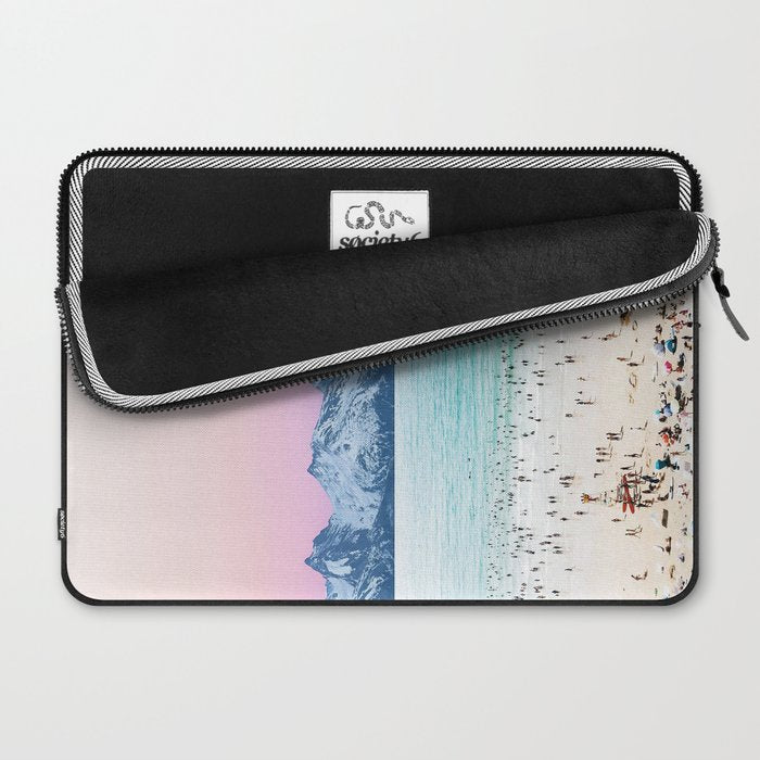 The Island, Pastel Tropical Beach, Travel Nature Landscape, Surrealism Photography Summer Laptop Sleeve Gallery Image 2