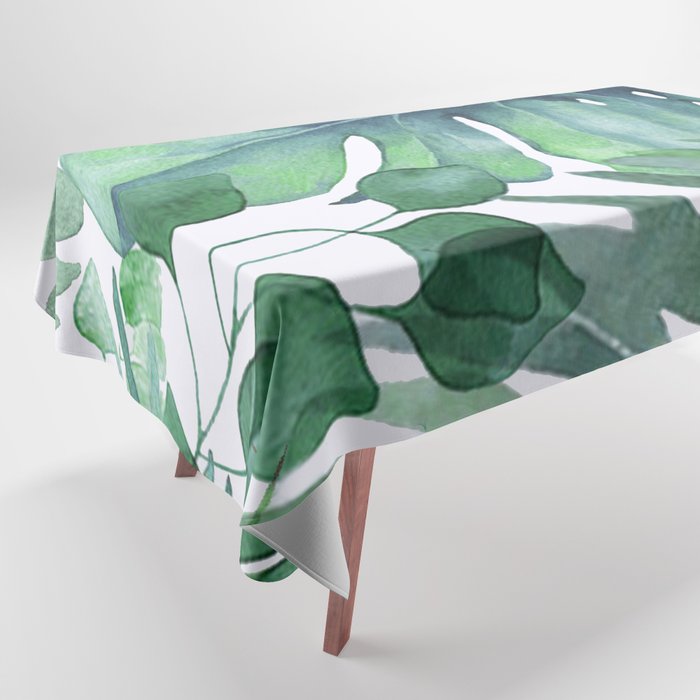 Tropical  Leaves Tablecloth Gallery Image 1
