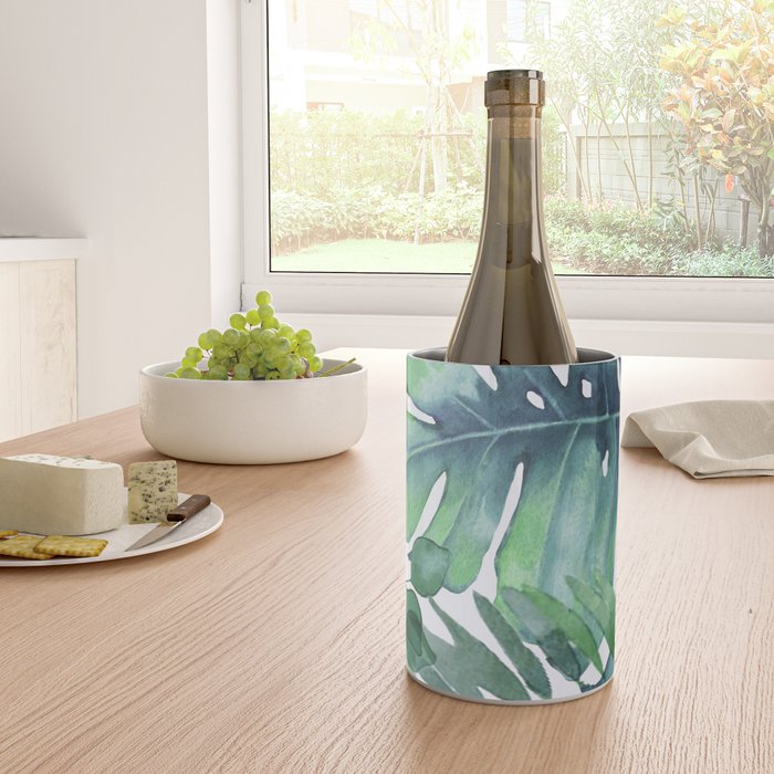 Tropical  Leaves Wine Chiller Gallery Image 4