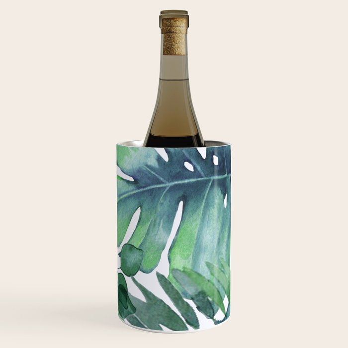 Tropical  Leaves Wine Chiller Gallery Image 1