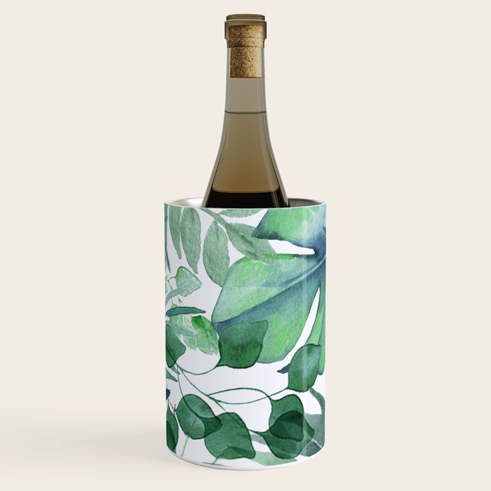 Tropical  Leaves Wine Chiller Gallery Image 2