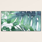 Tropical  Leaves Desk Mat Gallery Image 3
