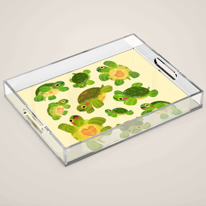 Red-eared slider Acrylic Tray Gallery Image 1