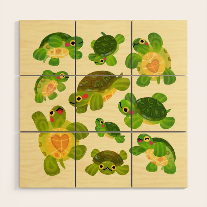 Red-eared slider Wood Wall Art Gallery Image 1