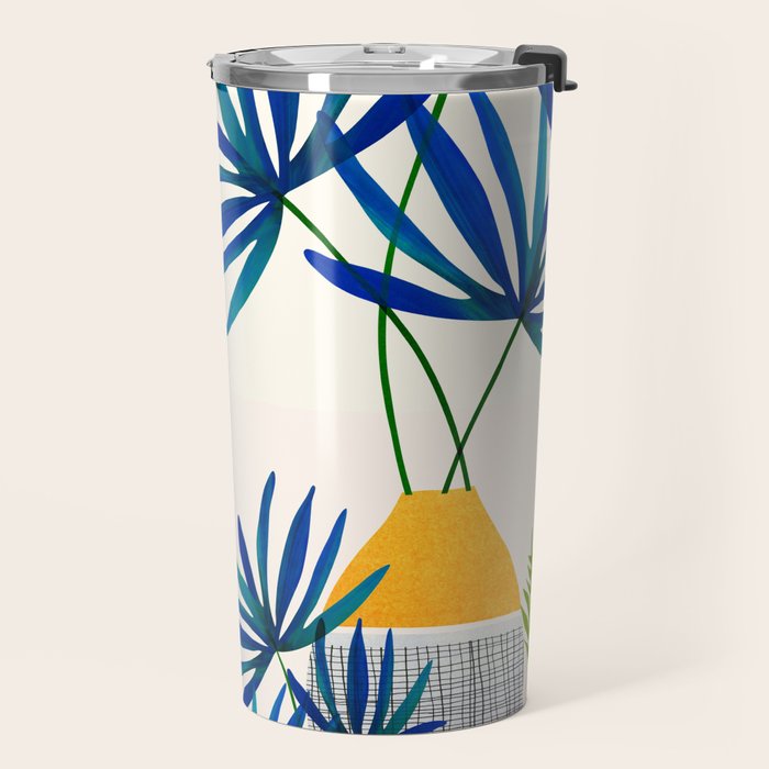 Blue Morocco Sunny Garden Travel Mug Gallery Image 2