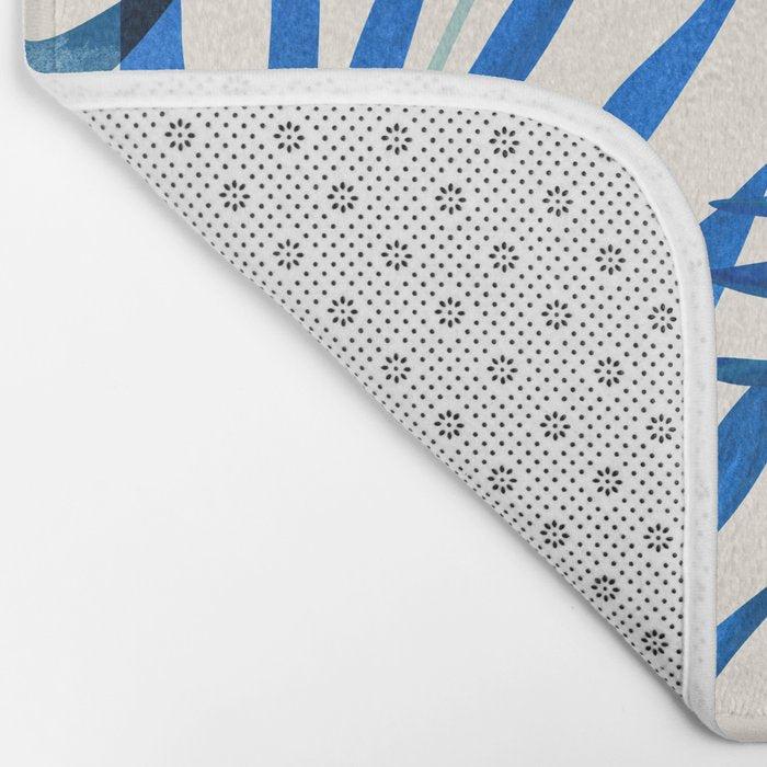 Blue Morocco Sunny Garden Bath Mat Gallery Image 2