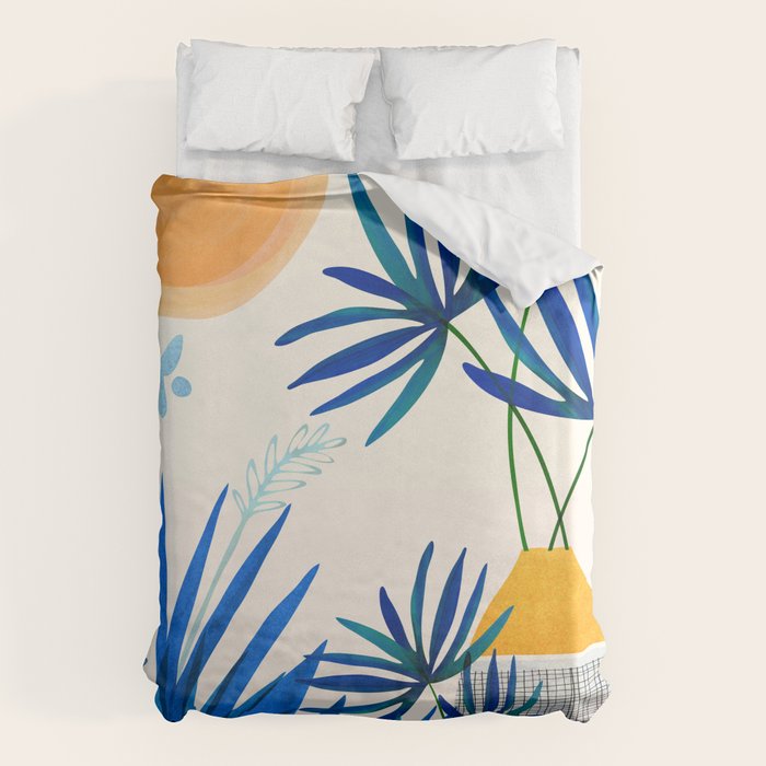 Blue Morocco Sunny Garden Duvet Cover Gallery Image 1