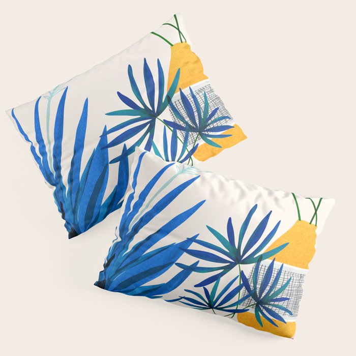 Blue Morocco Sunny Garden Pillow Sham Gallery Image 3