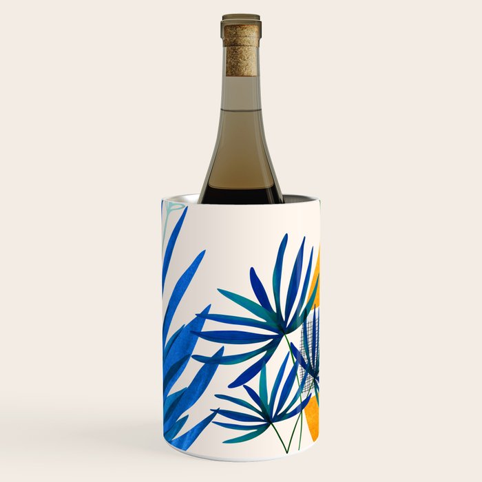 Blue Morocco Sunny Garden Wine Chiller Gallery Image 1