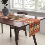 Luri Bakhtiari  Antique West Persian Bag Face Print Table Runner Gallery Image 2