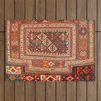 Luri Bakhtiari  Antique West Persian Bag Face Print Outdoor Rug Gallery Image 1