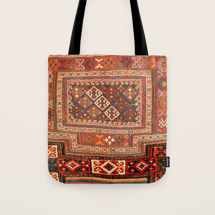 Luri Bakhtiari  Antique West Persian Bag Face Print Tote Bag Gallery Image 1