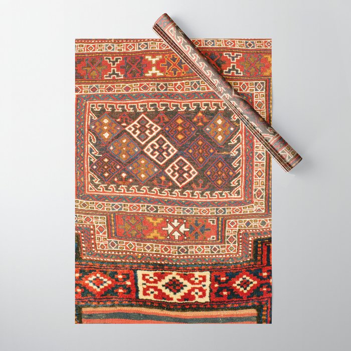 Luri Bakhtiari  Antique West Persian Bag Face Print Wrapping Paper Gallery Image 1