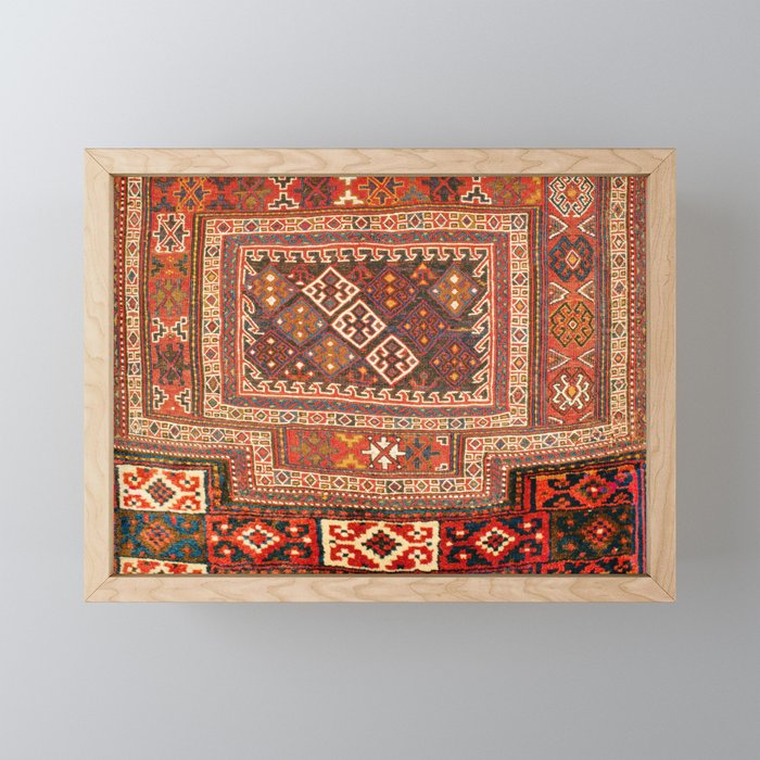 Luri Bakhtiari  Antique West Persian Bag Face Print Mini Art Print Gallery Image 1