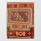 Luri Bakhtiari  Antique West Persian Bag Face Print Poster Gallery Image 4