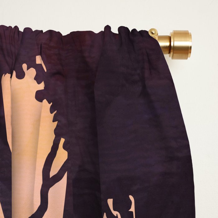 Autumn Fox Forest Window Curtain Gallery Image 2