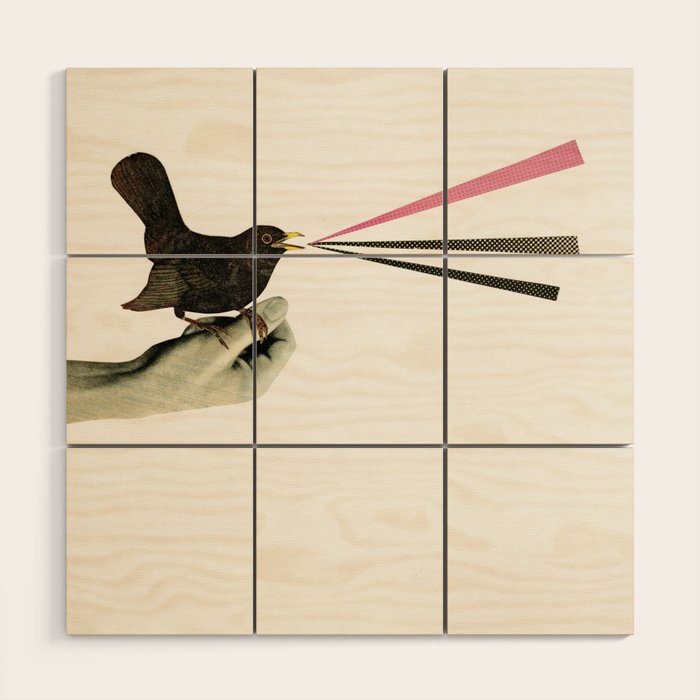 Bird in the Hand Wood Wall Art Gallery Image 1