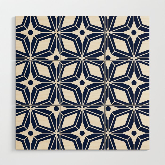 Starburst - Navy Wood Wall Art Gallery Image 1