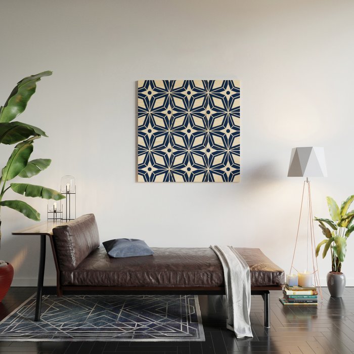 Starburst - Navy Wood Wall Art Gallery Image 2