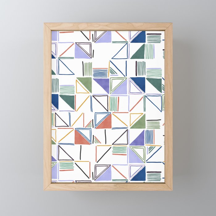 Abstract forms of lines 77G Mini Art Print Gallery Image 1