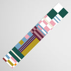 Retro Plaid Patchwork Collage Table Runner Gallery Image 3