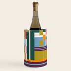 Retro Plaid Patchwork Collage Wine Chiller Gallery Image 2