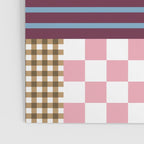 Retro Plaid Patchwork Collage Poster Gallery Image 3