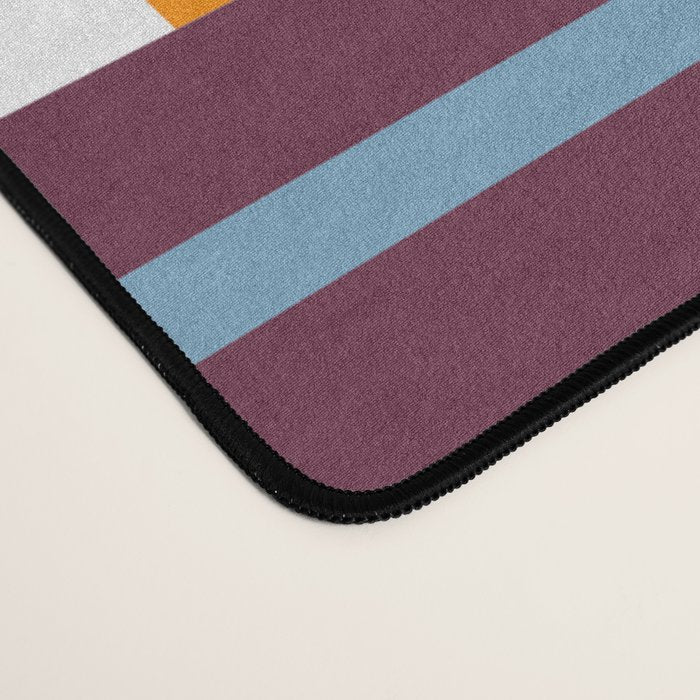 Retro Plaid Patchwork Collage Desk Mat Gallery Image 4