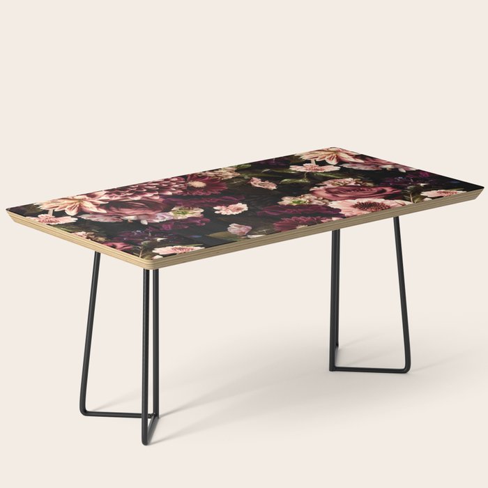 Vintage & Shabby Chic- Real Chrysanthemums Lush Midnight Flowers Botanical Garden Coffee Table Gallery Image 1