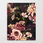 Vintage & Shabby Chic- Real Chrysanthemums Lush Midnight Flowers Botanical Garden Notebook Gallery Image 4