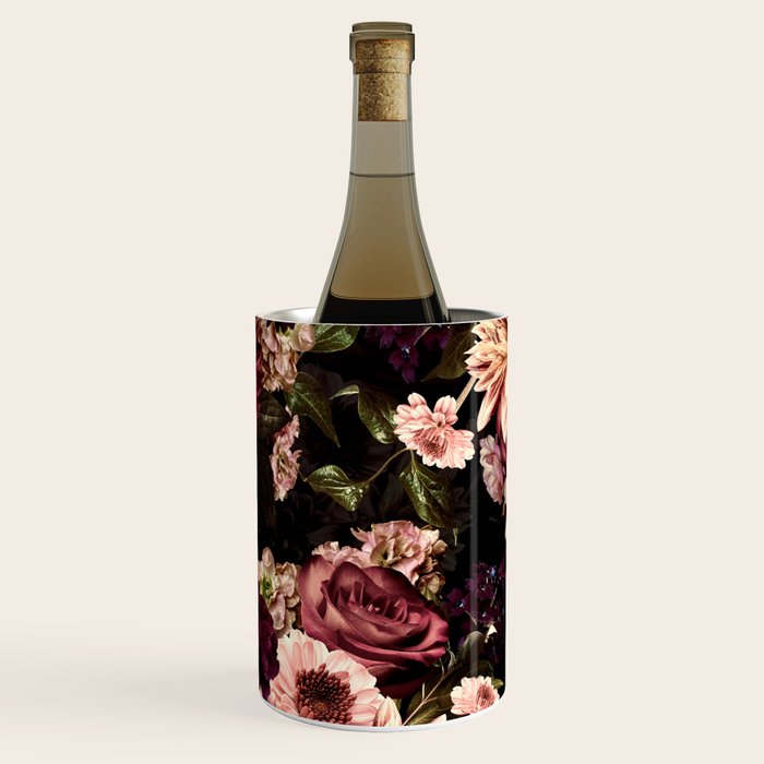Vintage & Shabby Chic- Real Chrysanthemums Lush Midnight Flowers Botanical Garden Wine Chiller Gallery Image 3