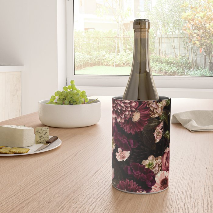Vintage & Shabby Chic- Real Chrysanthemums Lush Midnight Flowers Botanical Garden Wine Chiller Gallery Image 4