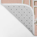 We Rise By Lifting Others - Blush & Gold Bath Mat Gallery Image 2