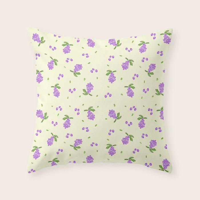 Lilac Blooms Throw Pillow Gallery Image 6