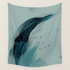 "One Wave At A Time" Wall Tapestry Gallery Image 4