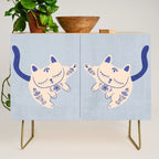 Purrcelin Cat Butt - Delft Porcelain Kitty Credenza Gallery Image 1