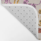 Tiger Collection - Pink & Yellow Palette Bath Mat Gallery Image 2