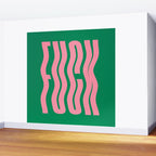 Favorite Word: Tropical Wavy Edition Wall Mural Gallery Image 2