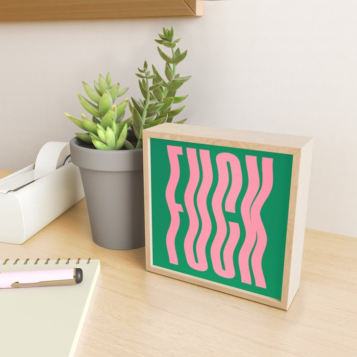 Favorite Word: Tropical Wavy Edition Mini Art Print Gallery Image 2