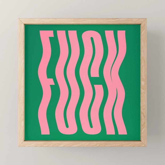 Favorite Word: Tropical Wavy Edition Mini Art Print Gallery Image 1