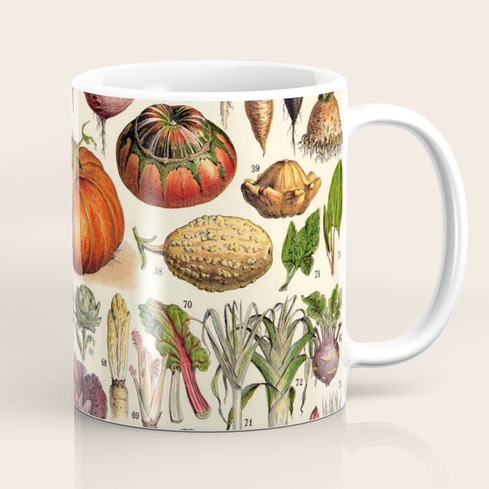 Adolphe Millot Legumes Plant Potageres Vintage Scientific Encyclopedia Illustration Lithograph  Coffee Mug Gallery Image 1