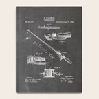 Fishing Rod Patent - Fishing Art - Black Chalkboard Notebook Gallery Image 4