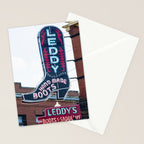 Leddy Boots Fort Worth Texas Stockyards Stationery Card Gallery Image 2
