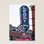 Leddy Boots Fort Worth Texas Stockyards Stationery Card Gallery Image 2