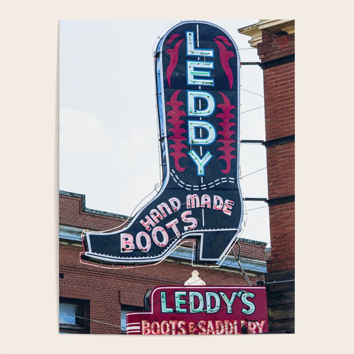 Leddy Boots Fort Worth Texas Stockyards Poster Gallery Image 4