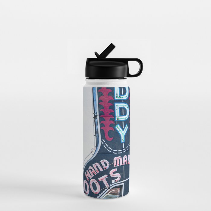 Leddy Boots Fort Worth Texas Stockyards Water Bottle Gallery Image 1